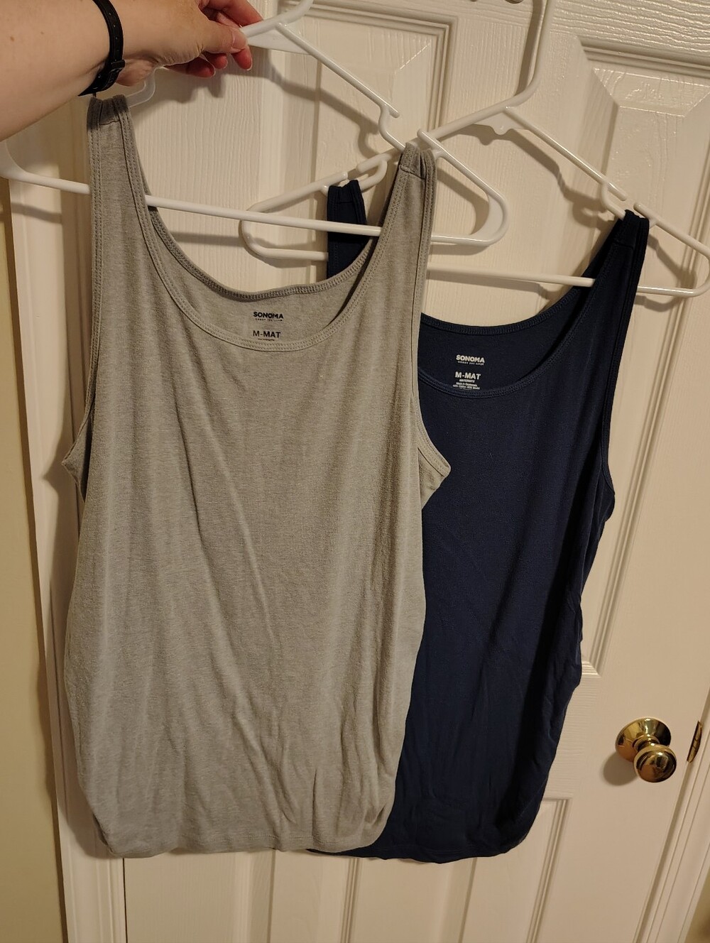 Set Of 2 Maternity Tank Tops "Medium" Fits Like Large